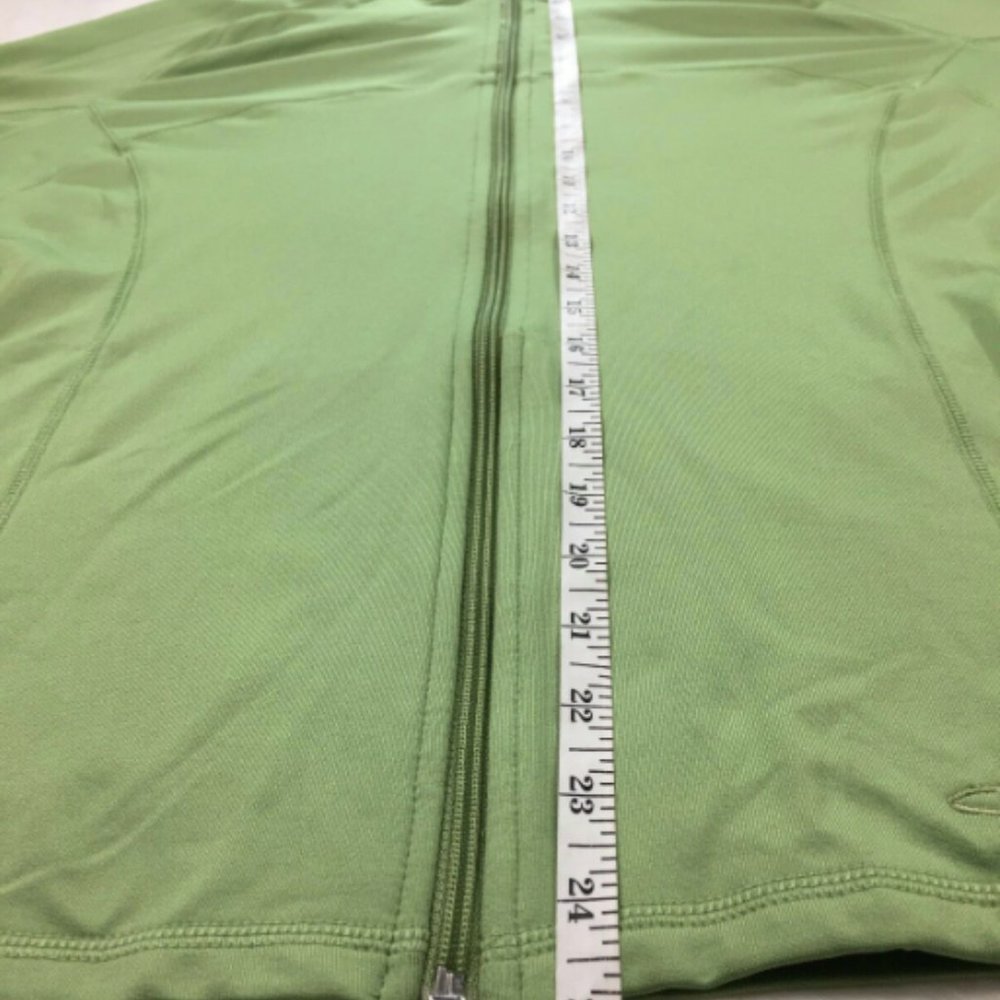 Champion Green Zip Front Long Sleeve Jacket Sz XL - Picture 6 of 7